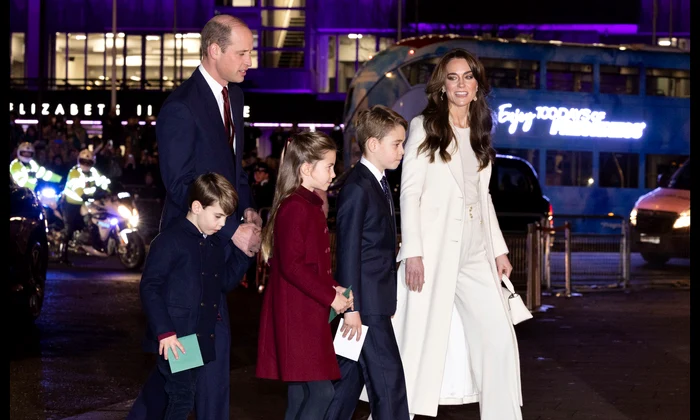 Kate Middleton, Prințul William, Prințul George, Prințesa Charlotte și Prințul Louis  foto   Profimedia jpg