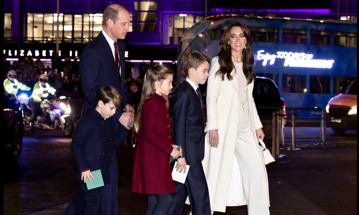 Kate Middleton, Prințul William, Prințul George, Prințesa Charlotte și Prințul Louis  foto   Profimedia jpg