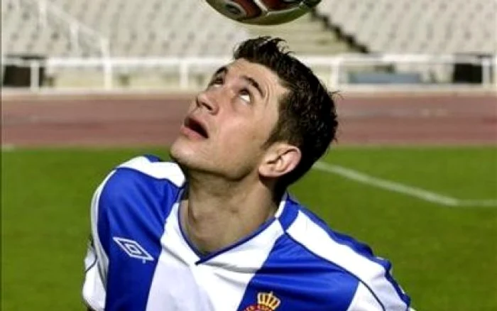 
    Claudiu Răducanu, pe vremea când evolua pentru Espanyol Barcelona  