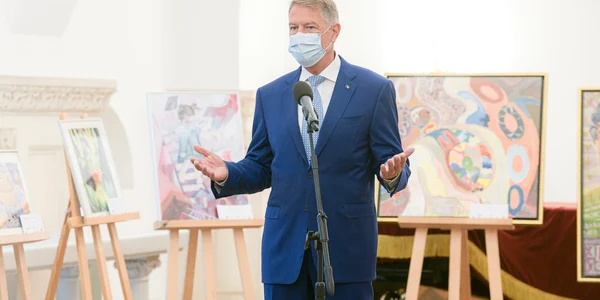 Cotroceni Creativ Junior alaturi de Klaus Iohannis FOTO presidency