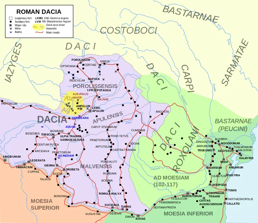 Dacia Romană Foto: Wikipedia