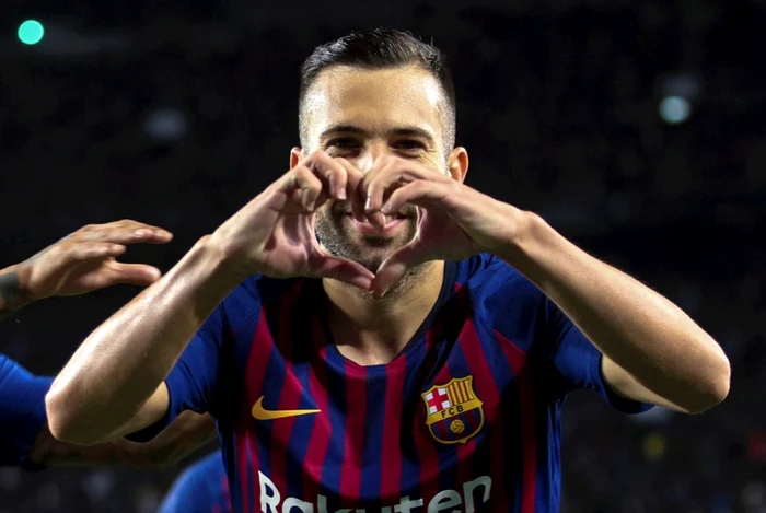 Jordi Alba nu mai are motive să zâmbească după ce hoții i-au spart casaFoto: EPA