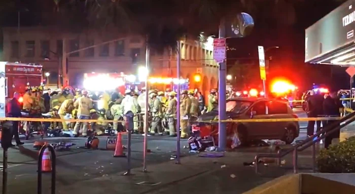 Persoane rănite în Los Angeles Foto Captură Video X jpg