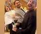 Nașii și tatăl lui Aris, Edy Kovacs, s-au și distrat în biserică