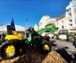 O nouă zi de proteste al agricultorilor în centrul Timișoarei FOTO Ștefan Both