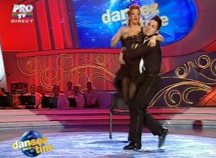 Mihaela Borcea a dansat cu Petrişor Ruge (Foto: Captură video ProTV)