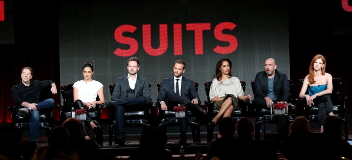 Meghan Markle, alături de protagoniștii serialului „Suits”