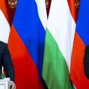 Conferinta de presa la Kremlin cu Viktor Orban (stanga) si Vladimir Putin FOTO EPA-EFE