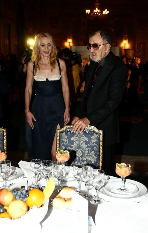 Camelia Potec alaturi de Ion Țiriac, unul dintre invitații de marcă ai Balului Natatiei