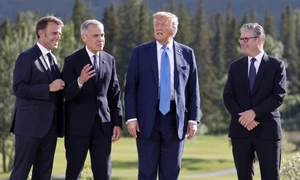 Donald Trump Emmanuel Macron summit G7 Canada FOTO EPA EFE jpg