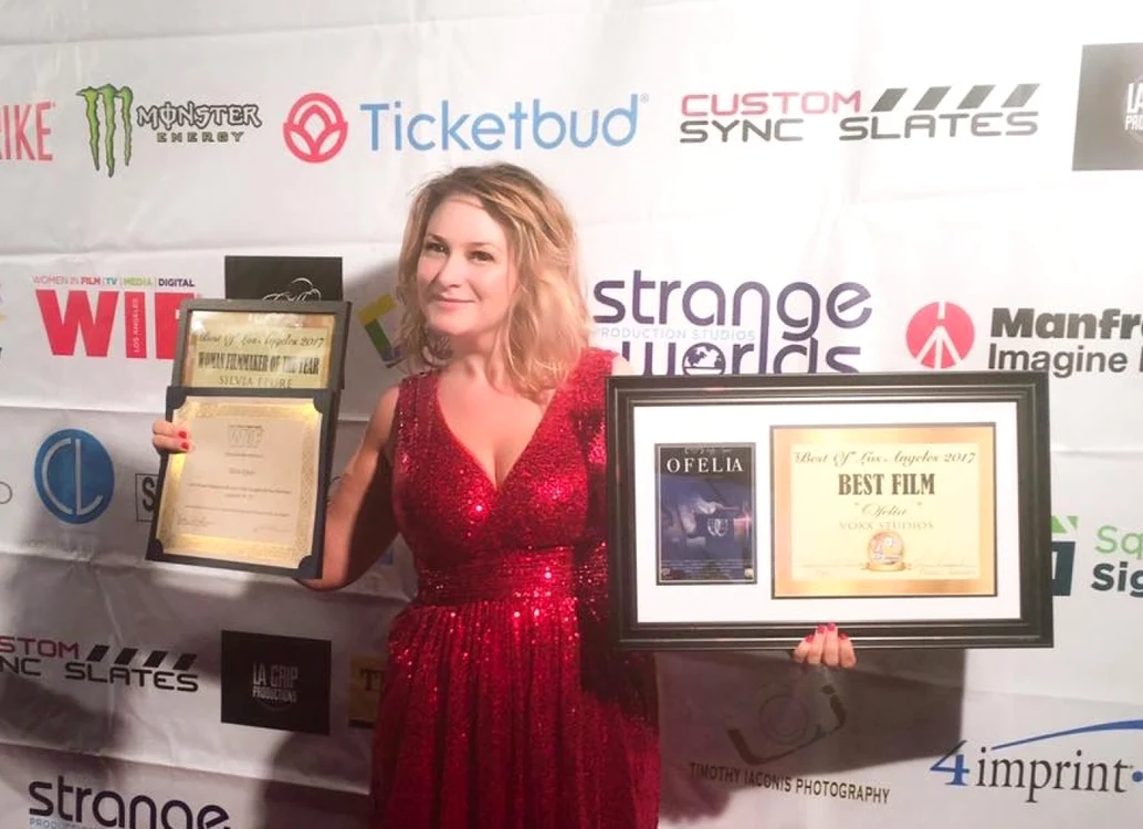 Silvia Epure după decernarea premiilor FOTO Arhivă personală