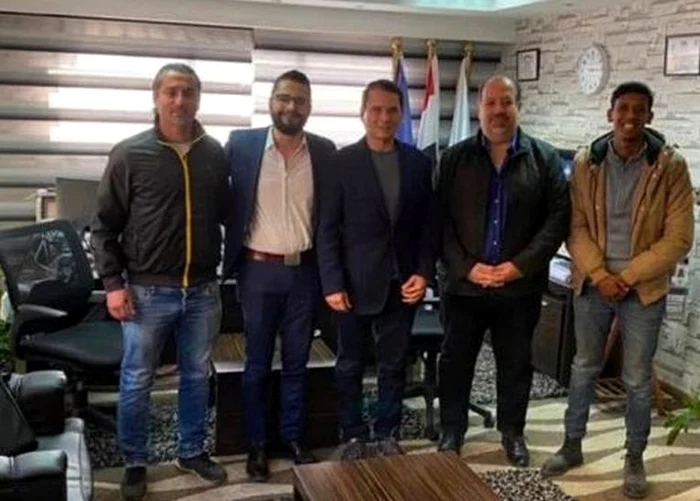 Ezz El-Din Bahader (centru) va fi cel mai bătrân fotbalist din lumeFOTO: Federația Egipteană de Fotbal