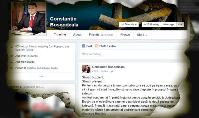 Scrisoarea deschisă a fost postată pe Facebook