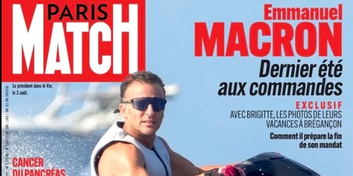 Macron pe skijet