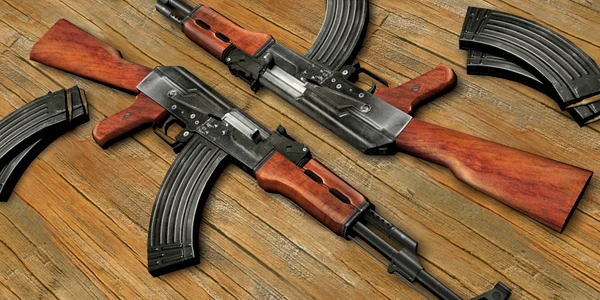 Pistoale mitralieră de tip AK+47, asemănătoare cu cele folosite de terorişti în atac jpeg