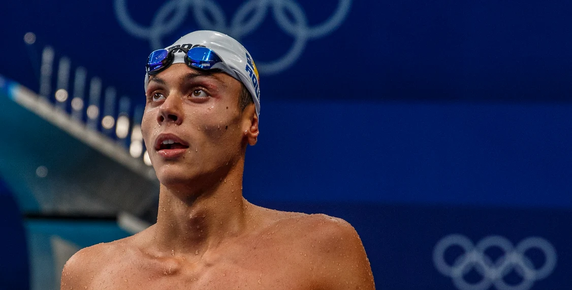 David Popovici, la prima cursă pierdută în acest sezon. Foto EPA EFE 