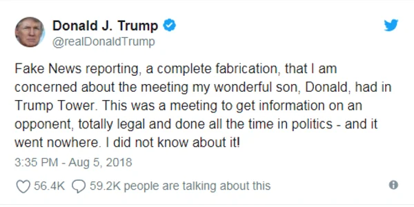 tweet trump foto captura