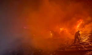 Loviturile rusești au lăsat Lozova, din regiunea Harkiv, fără electricitate FOTO Profimedia 