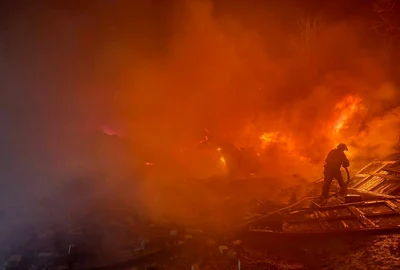 Loviturile rusești au lăsat Lozova, din regiunea Harkiv, fără electricitate FOTO Profimedia