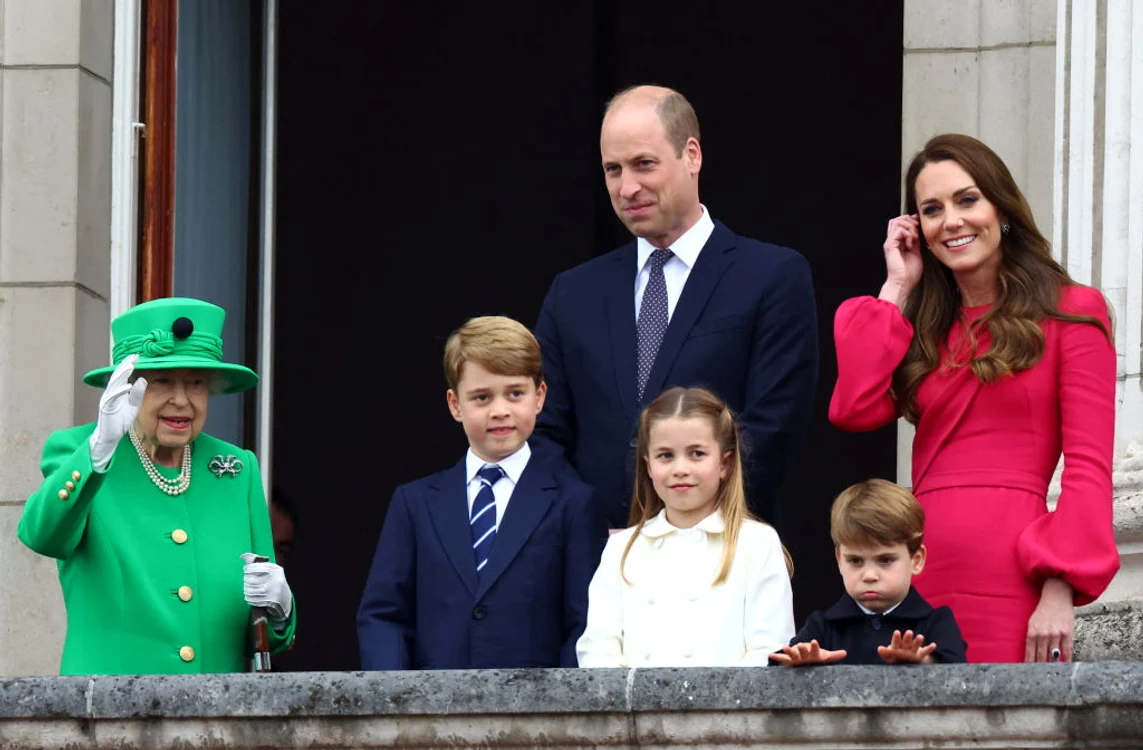 Ducii de Cambridge și regina, Getty jpg