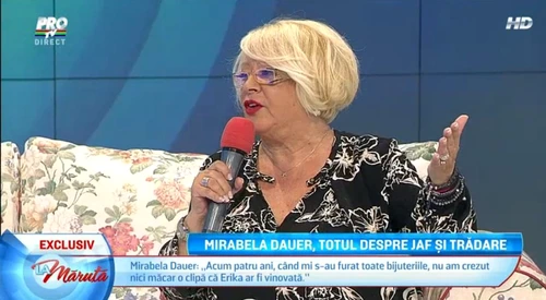 Mirabela Dauer este supărată pe Erika