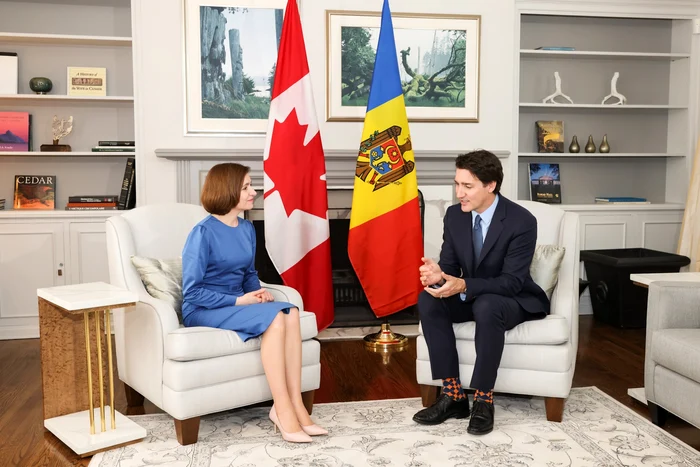 Întrevederea dintre Maia Sandu și Justin Trudeau a avut loc la Ottawa. FOTO: Facebook.com