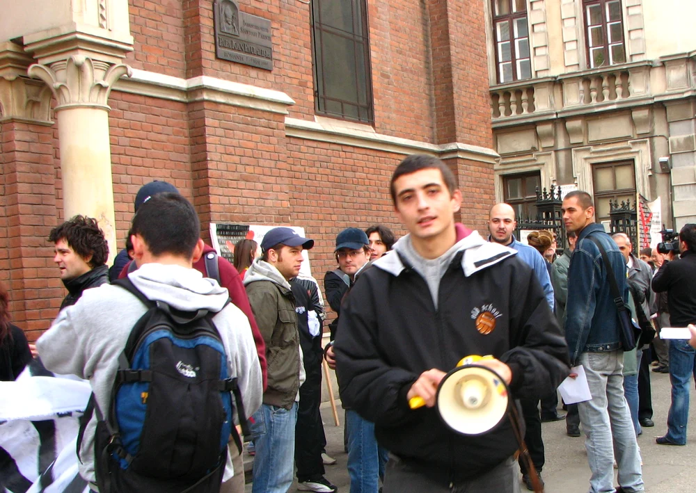 George Simion și Nicușor Dan în 2006 FOTO Arhivă Blog George Simion