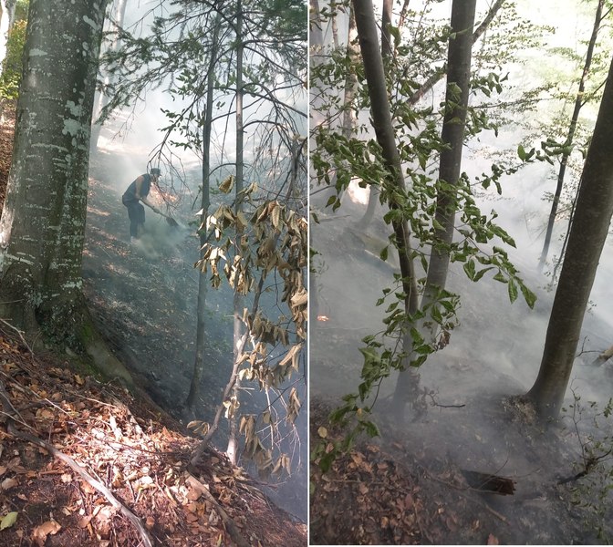 Valea Oltului, sub „zodia focului” de cinci zile. Un nou incendiu a lovit stațiunea Băile Olănești