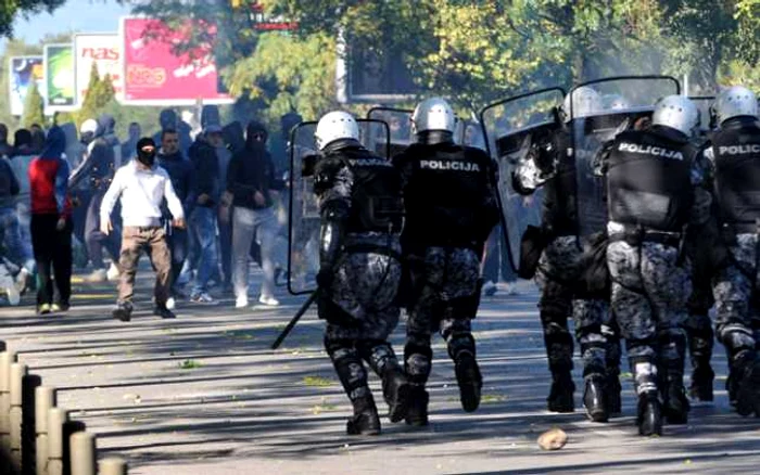 Forţele de ordine a trebuit să facă uz de gaze lacrimopgene