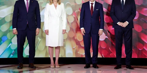 Candidați prezidențiale George Simion - Crin Antonescu - Nicusor Dan și Elena Lasconi FOTO Mediafax 