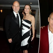 patrick stewart cu cei doi copii ai sai jpg