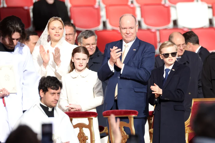 Charlene, Albert, Jaques, Gabriella, Papa Leon martie 2026, Profimedia (4) jpg