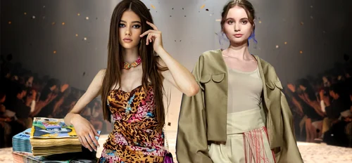 Mikaela Albu și Irinuca Columbeanu au calități de fotomodel 