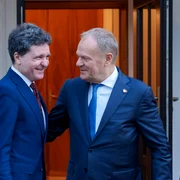 Nicusor Dan si Donald Tusk foto Presidency jpeg