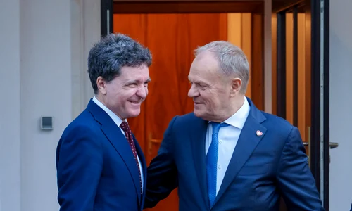 Nicusor Dan si Donald Tusk foto Presidency jpeg