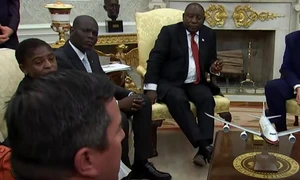 donald trump Cyril Ramaphosa, captura video jpg