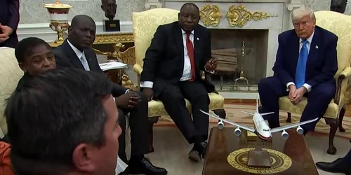 donald trump Cyril Ramaphosa, captura video jpg