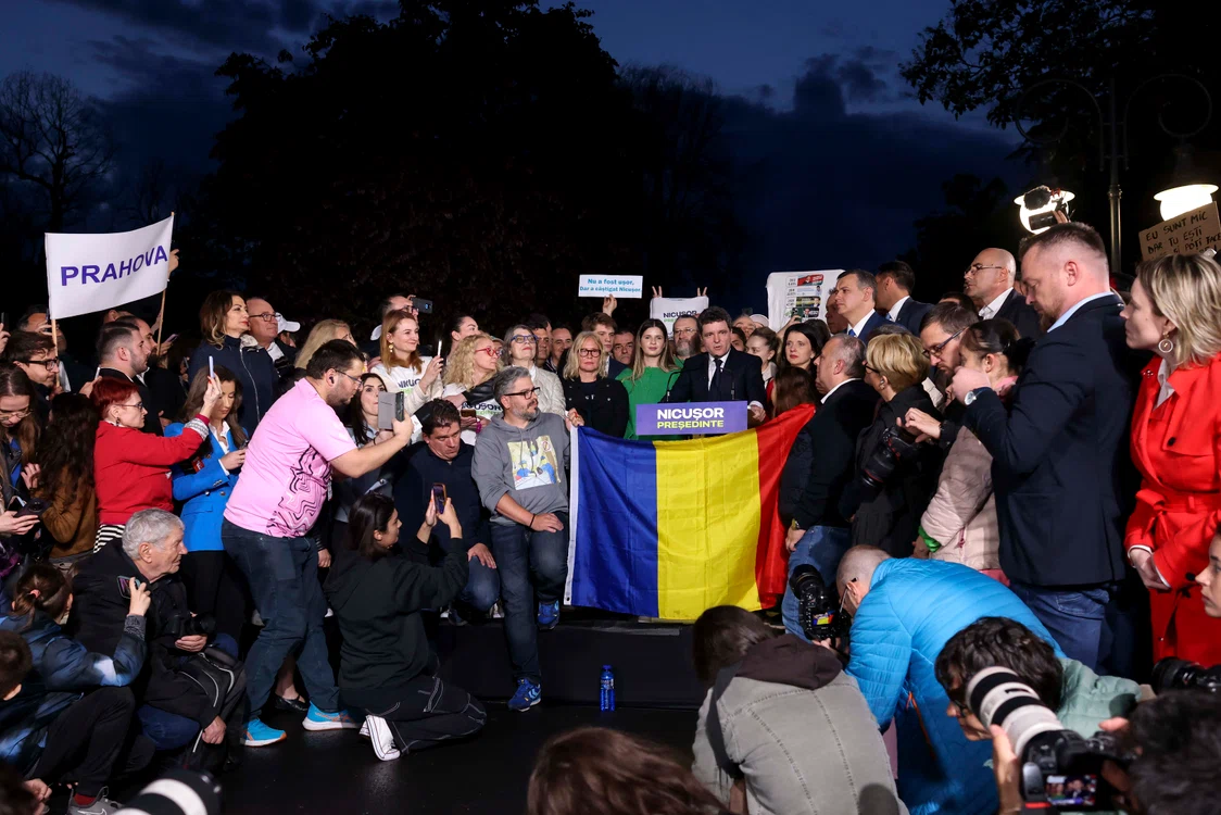 Nicușor Dan, după anunțarea primelor rezultate FOTO: Inquam Photos / George Călin