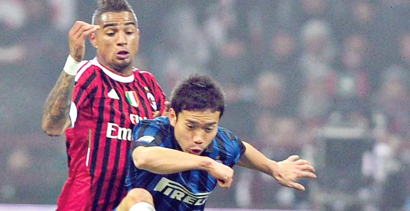 Boateng (stânga) şi-a slăbit forţele în pat cu iubita