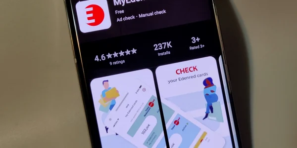 Aplicatie MyEdenred România pe smartphone Huawei