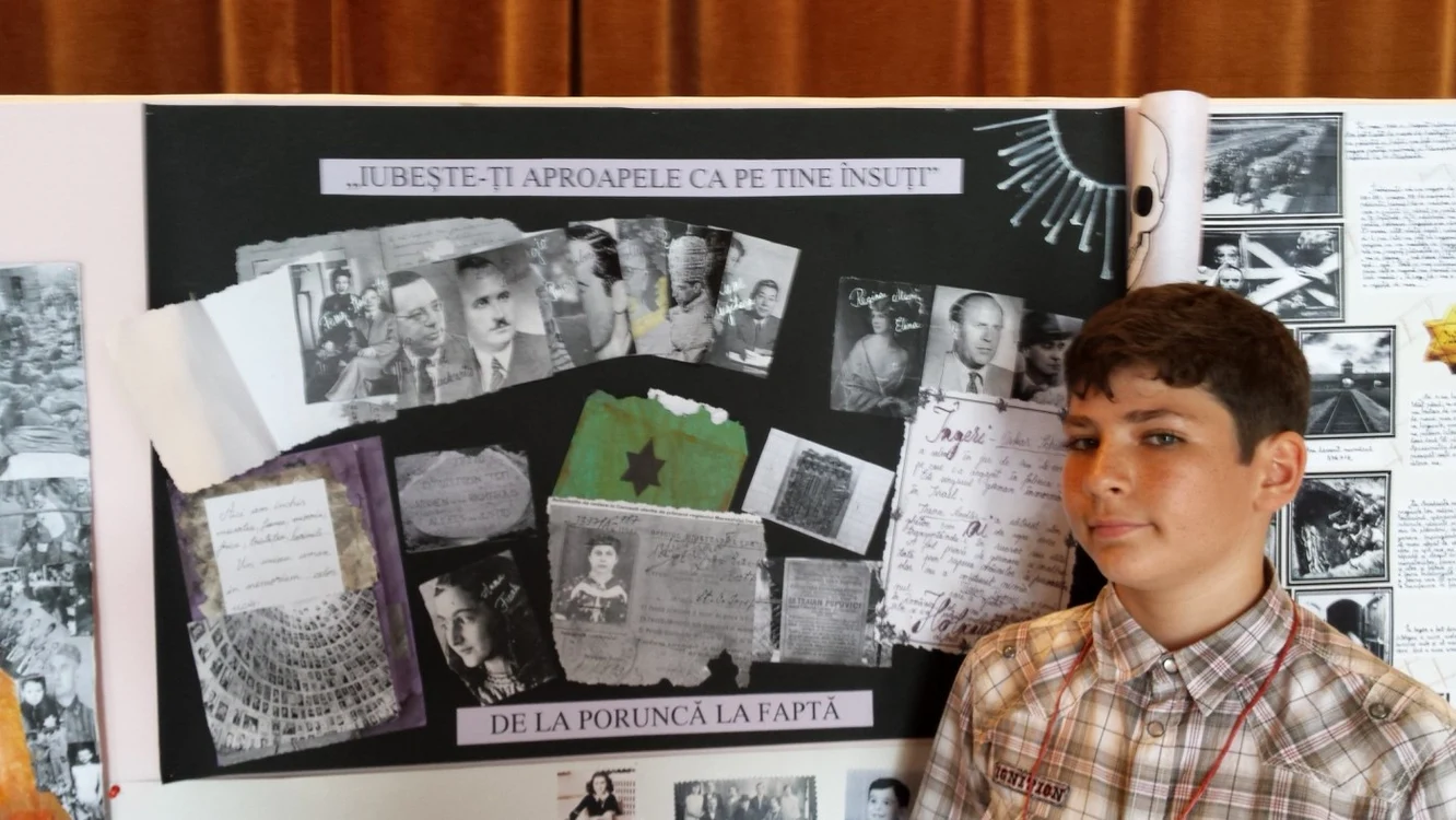 Alexandru Robert Săbău a luat premiul întâi cu o lucrare despre cei care au salvat evrei din lagărele naziste