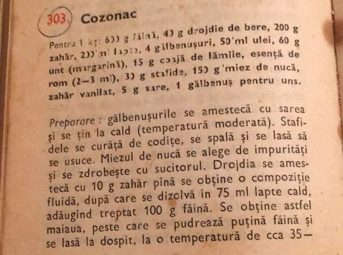 Rețeta cozonacului este păstrată cu sfințenie de gospodine FOTO: Arhivă Personală/Ecaterina Hulea