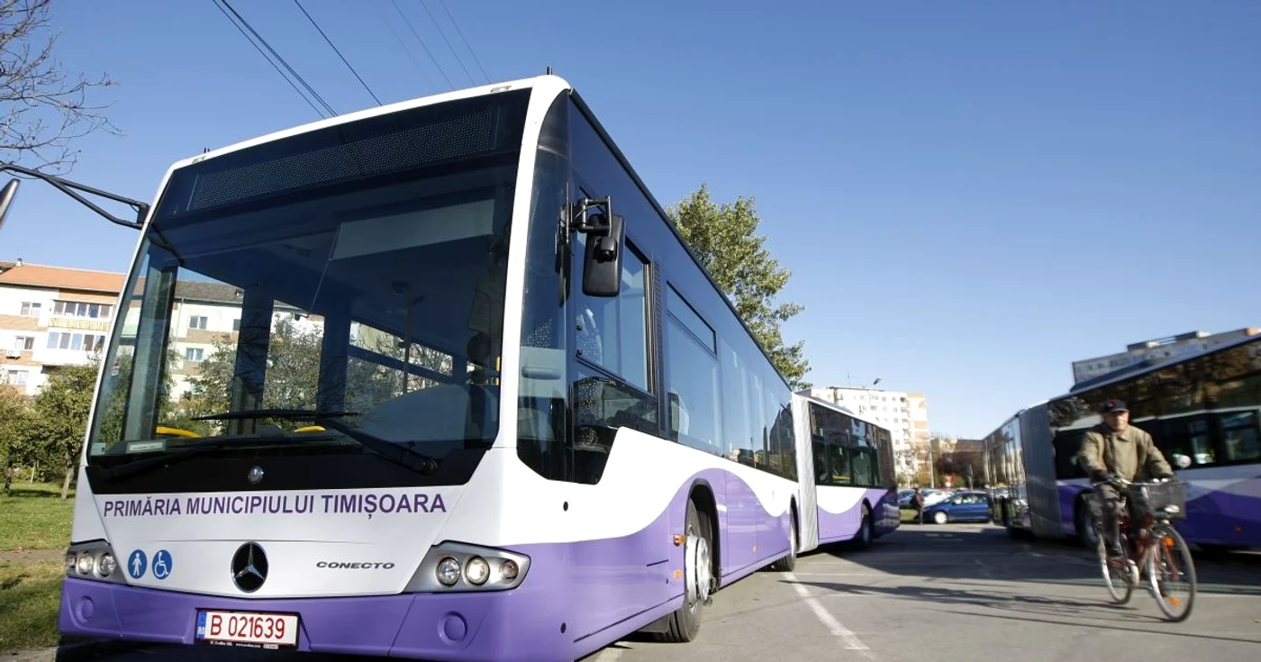 Timişorenii au autobuze noi, dar pe motorină. FOTO: Arhivă