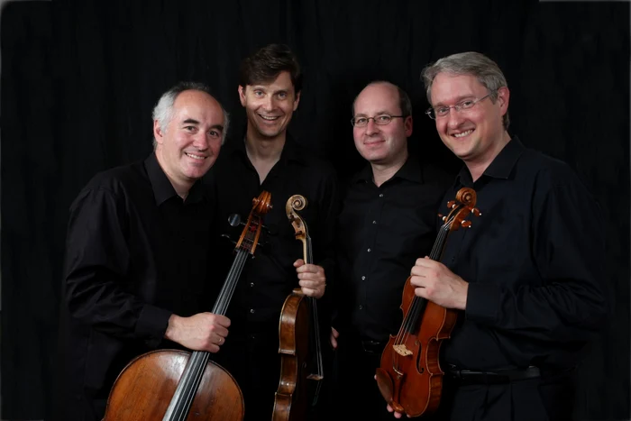 Cvartetul Tammuz, înfiinţat în 2007, este alcătuit din Daniel Gede, Volker Jacobsen, Gustav Rivinius şi Oliver Triendl FOTO: Arhiva Festivalului „George Enescu“