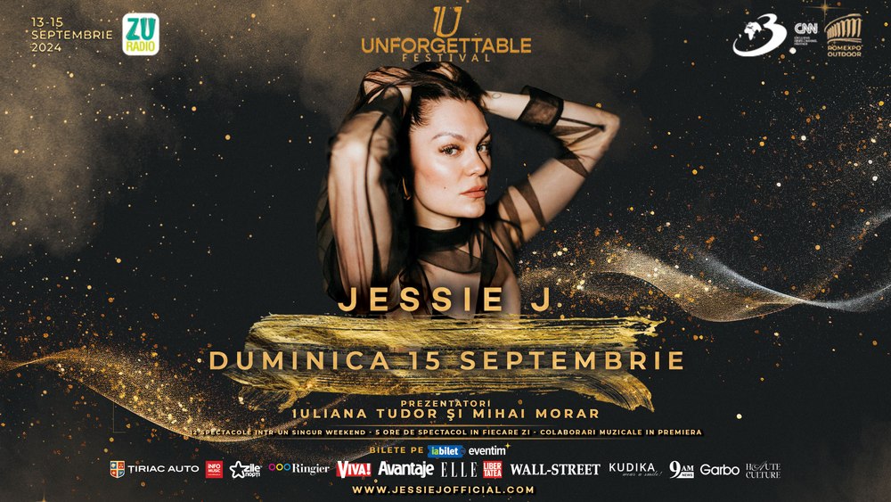Jessie J încheie triumfător Unforgettable Festival pe 15 septembrie
