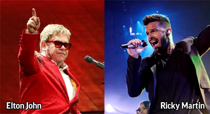 Elton John şi Ricky Martin au recunoscut că sunt homosexuali