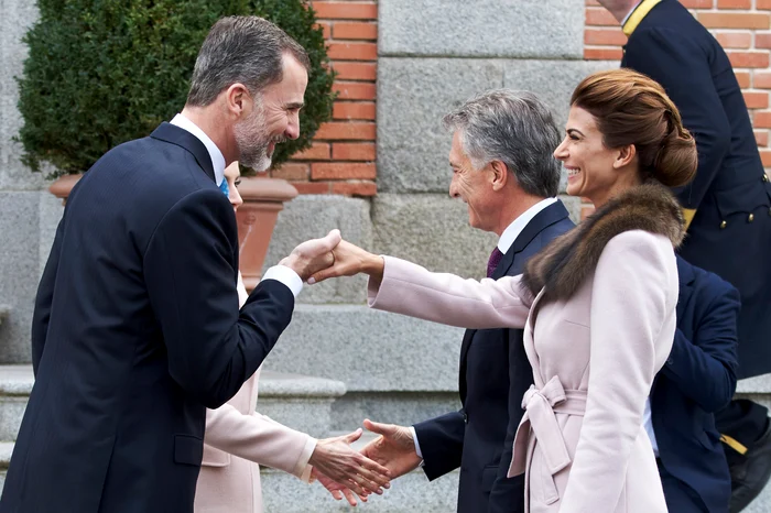 Președintele Mauricio Macri, Regina Letizia, Prima Doamnă a Argentinei Juliana Awada și Regele Felipe al Spaniei la Madrid, 2017  GettyImages 643748392 jpg