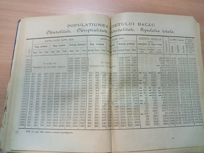 Statistici de altădată FOTO M. Albu