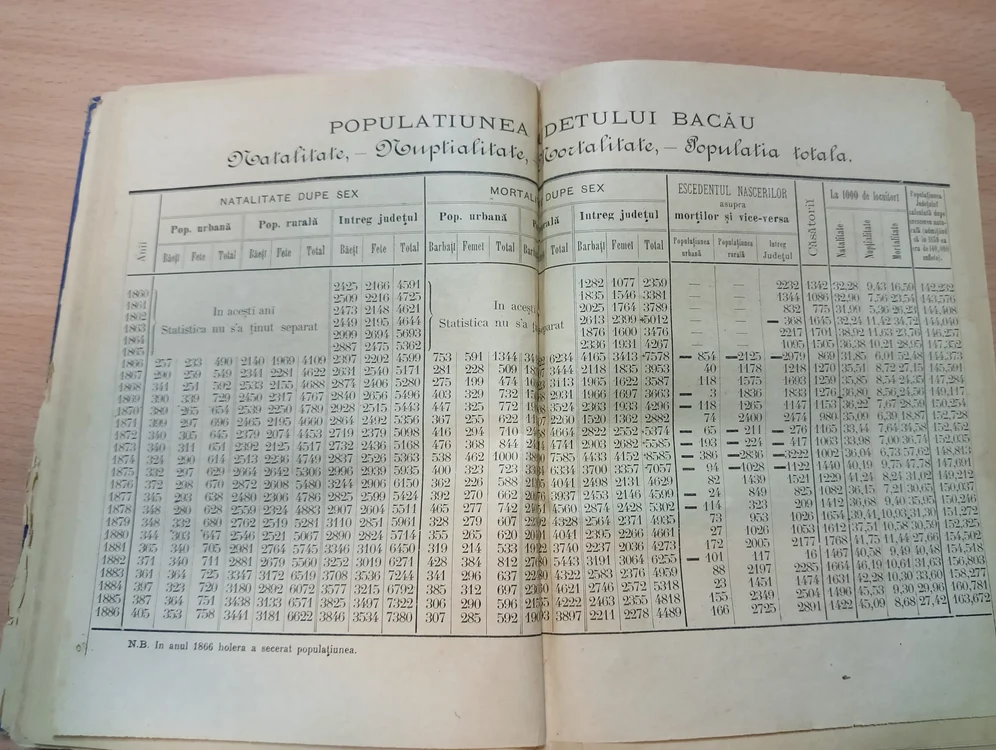Statistici de altădată FOTO M. Albu