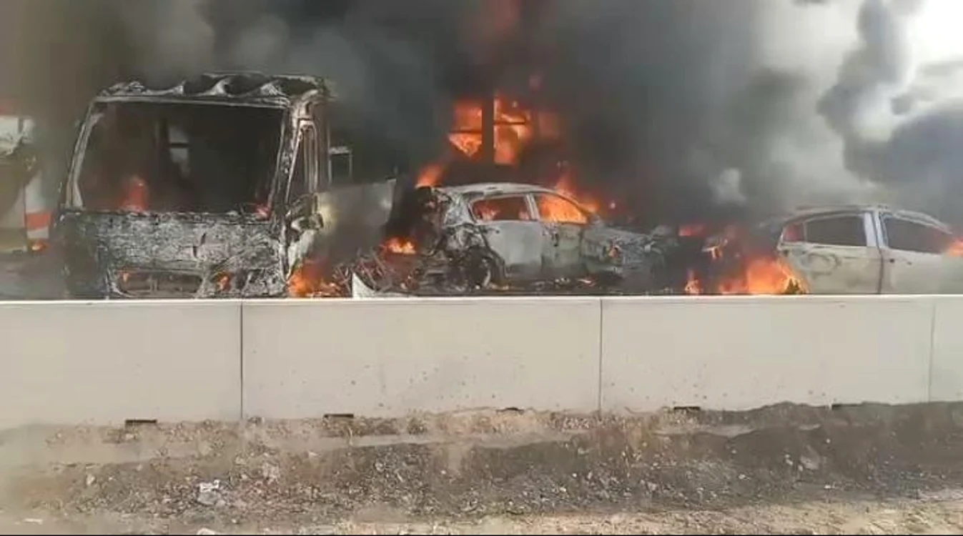 Accident în lanț în Egipt FOTO Profimedia